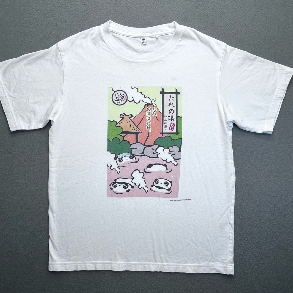 Uniqlo Kids T Shirt 13 White Graphic Print Cute Kawaii Anime Manga